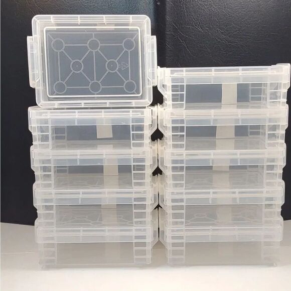 Baseball Trading Cards Plastic Container with snap lids lot of 10 - Picture 2 of 16